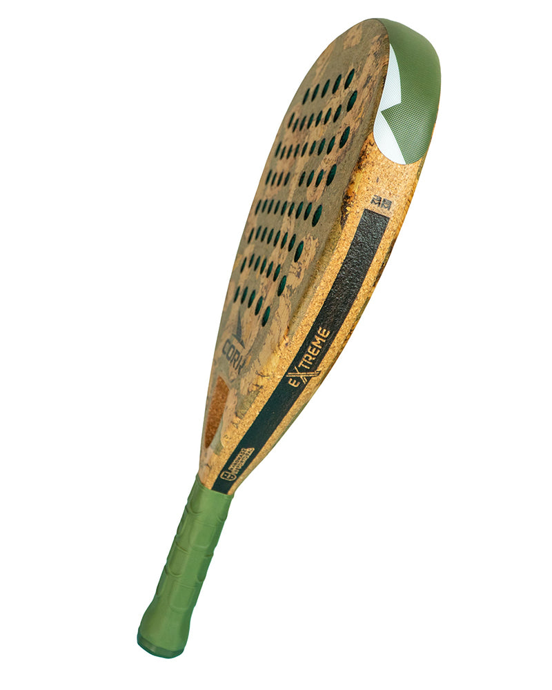 Cork Padel Racket Extreme Green + FREE Thermobag